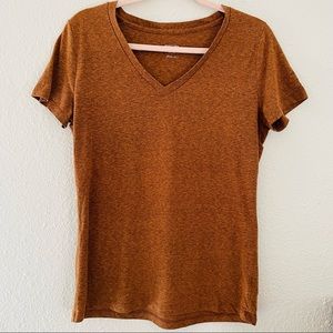 Brown Heathered Tee